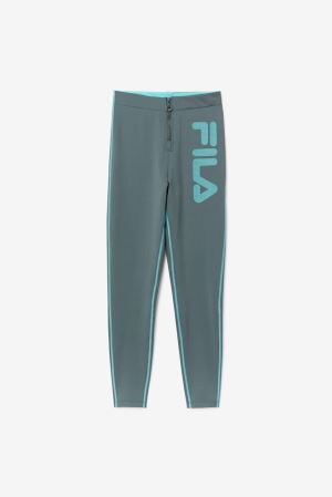 FILA Harleen High Rise Leggings Blue / Turquoise,Womens Clothing | CA.TNFGXU176